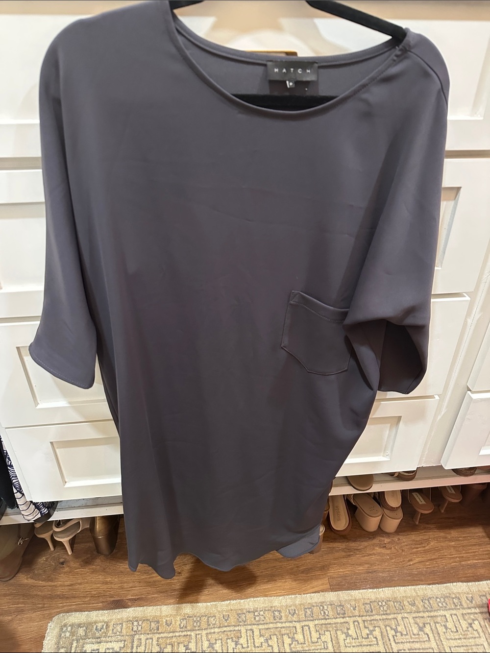 Hatch Slouchy Dolman Sleeves Maternity Dress One Size